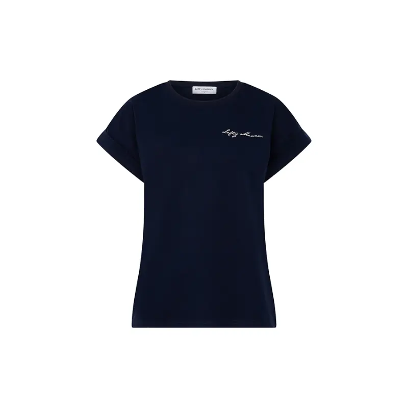 Lofty Manner T-Shirt Dames RI18.2 Isole donkerblauw – vooraanzicht Lofty Manner dames T-shirt Isole in donkerblauw, vooraanzicht