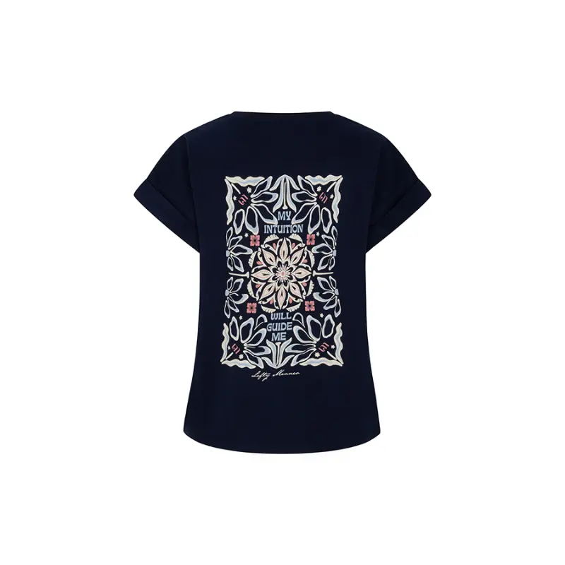 Lofty Manner T-Shirt Dames RI18.2 Isole donkerblauw achteraanzicht Lofty Manner T-shirt RI18.2 in donkerblauw, achteraanzicht