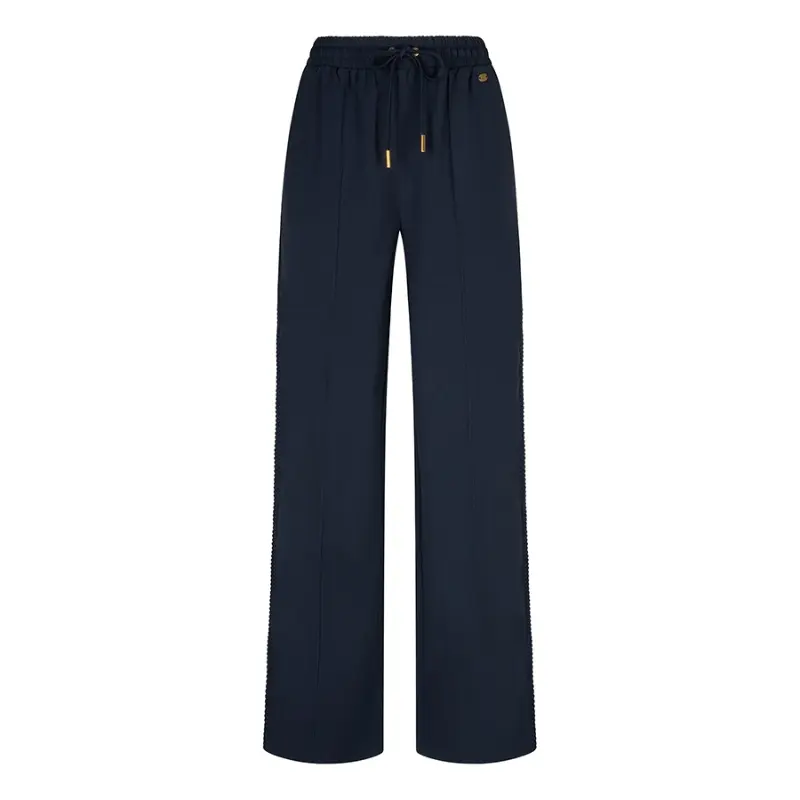 Lofty Manner Broek Dames RI33.2 Inna donkerblauw – vooraanzicht Lofty Manner RI33.2 damesbroek donkerblauw, vooraanzicht zonder model