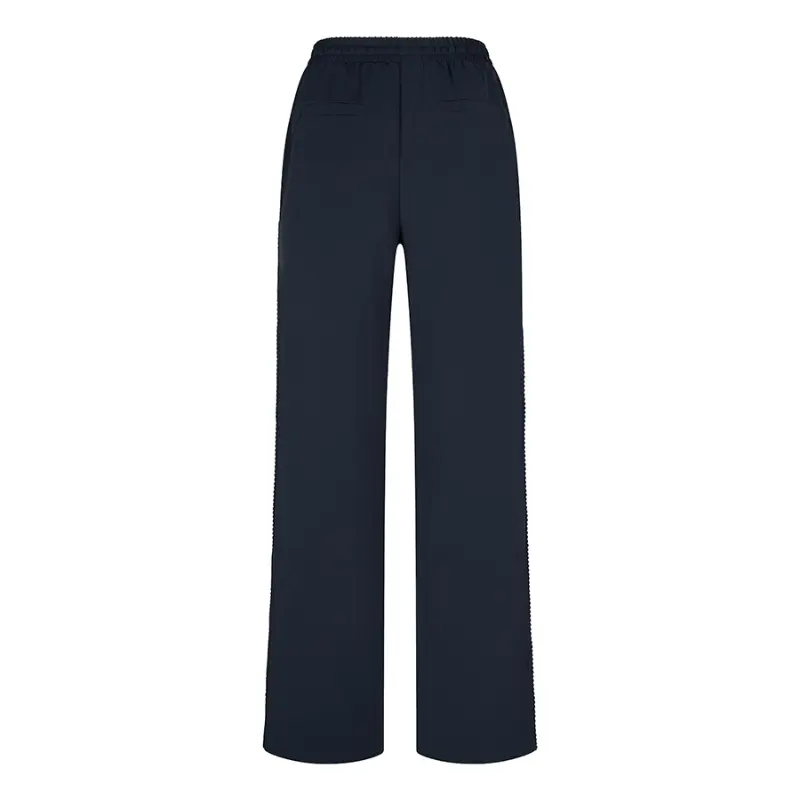 Lofty Manner Broek Dames RI33.2 Pant Inna donkerblauw vooraanzicht Lofty Manner damesbroek Inna in donkerblauw, vooraanzicht