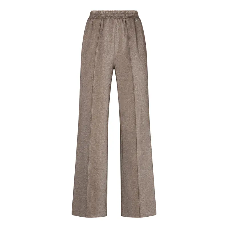 Lofty Manner Broek RJ39 Pant Inna Bruin 192 Taupe – vooraanzicht Lofty Manner Pant Inna broek in bruin 192 taupe, vooraanzicht