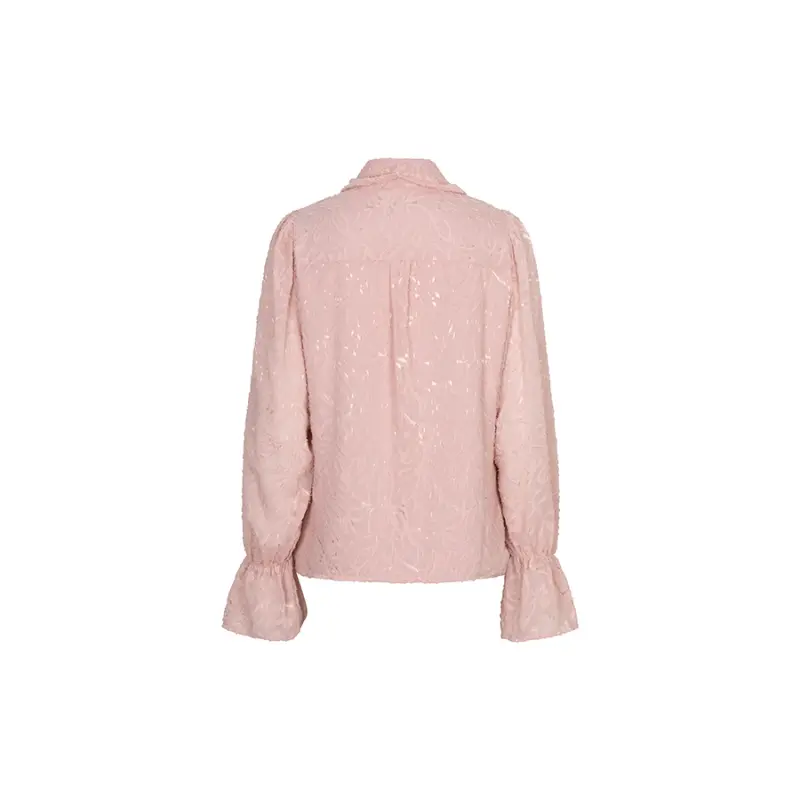 Lofty Manner Blouse Jett RJ01.2 299 Light Pink achteraanzicht Achteraanzicht van de lichtroze Lofty Manner blouse Jett