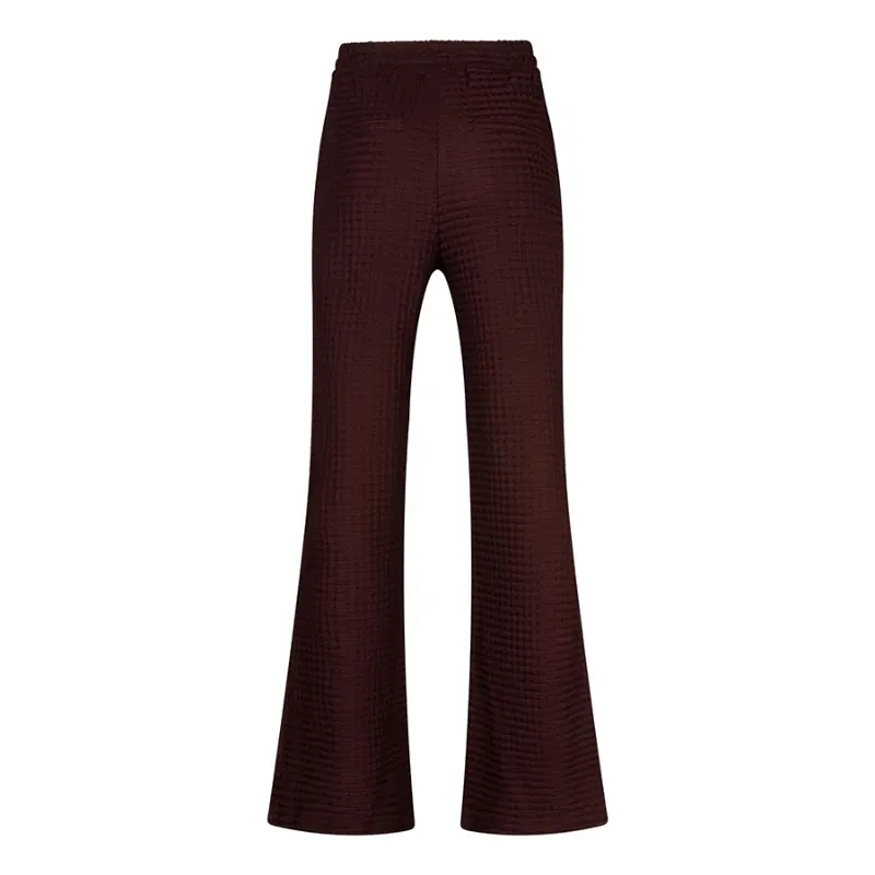 Lofty Manner Broek Dames RK49.1 Mea bordeaux rood – vooraanzicht Lofty Manner damesbroek Mea in bordeaux rood, vooraanzicht