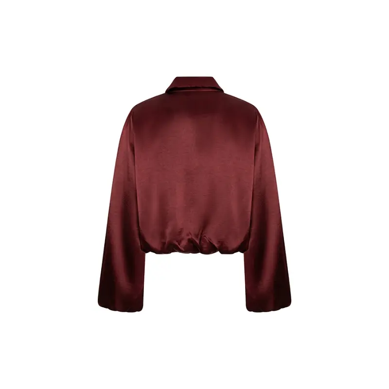Lofty Manner Jacket Kairi RK52 Bordeaux 258 – achteraanzicht Lofty Manner Jacket Kairi in bordeaux, achteraanzicht zonder model