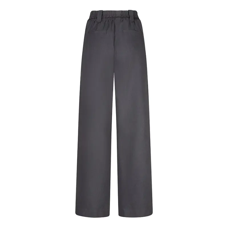 Lofty Manner Broek RK40 - Pant Kela 549 Anthracite – vooraanzicht Anthracietkleurige Lofty Manner broek Kela in vooraanzicht
