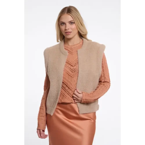 Rino & Pelle Bodywarmer Elona 5002612 Beige 10866 Oat