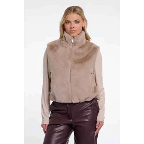 Rino&Pelle_AW26_10866_Nikki.7002611 Rino & Pelle Bodywarmer Nikki 7002611 Beige 10866 Oat