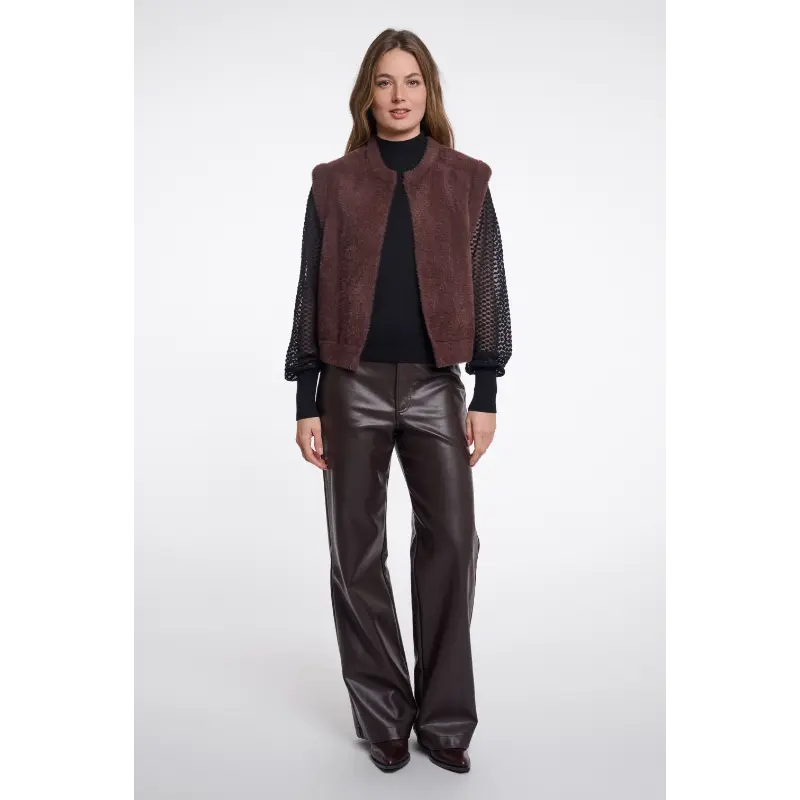 Rino&Pelle_AW26_11099_Elona.5002612_4 Rino & Pelle Bodywarmer ELONA.5002612 Bruin 11099 Coffee Roa