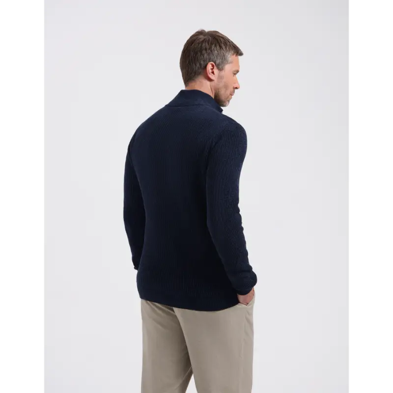 Saint-Steve_AW26_70003-dark-navy_250502_3 Saint Steve Trui Halfzip 250502 Lesley 70003 Dark Navy