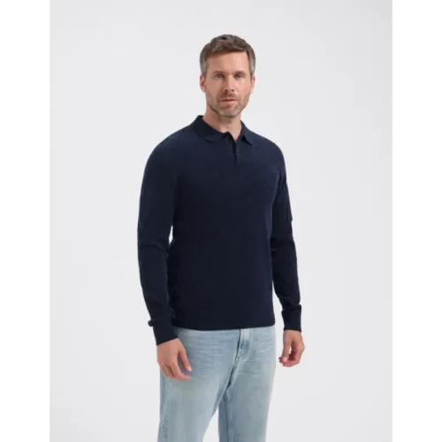 Saint-Steve_AW26_70003-dark-navy_250503 Saint Steve Polo 250503 Luke 70003 Dark Navy