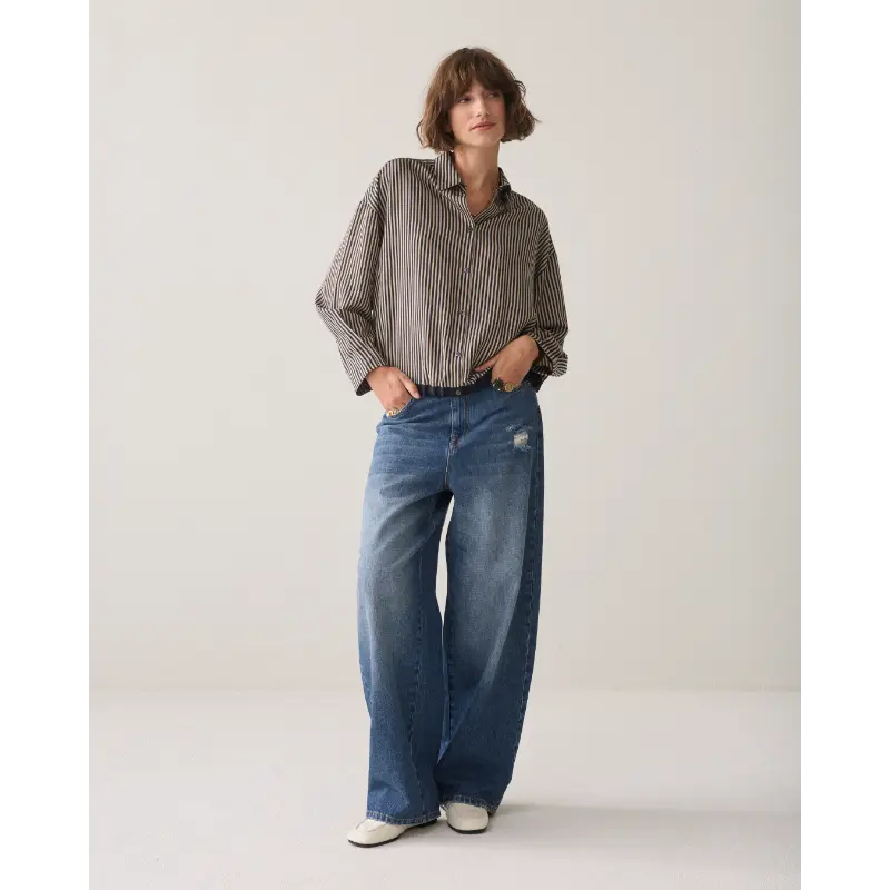 Summum-_fall-2026_495_2s3548-12491_3 Summum Blouse 2S3548-12491 Donkerblauw (Marine) 495 Midnight Blu