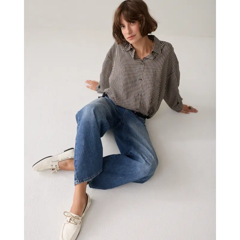 Summum-_fall-2026_495_2s3548-12491_6 Summum Blouse 2S3548-12491 Donkerblauw (Marine) 495 Midnight Blu