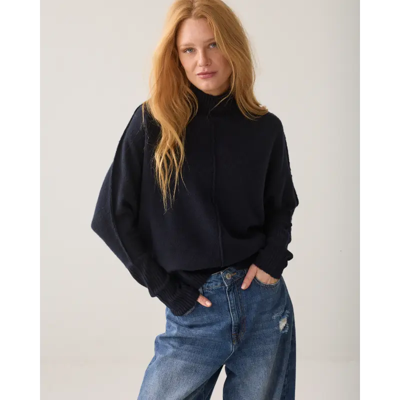 Summum-_fall-2026_495_7s8043-70088 Summum Sweater 7S8043-70088 Donkerblauw (Marine) 495 Midnight Blu