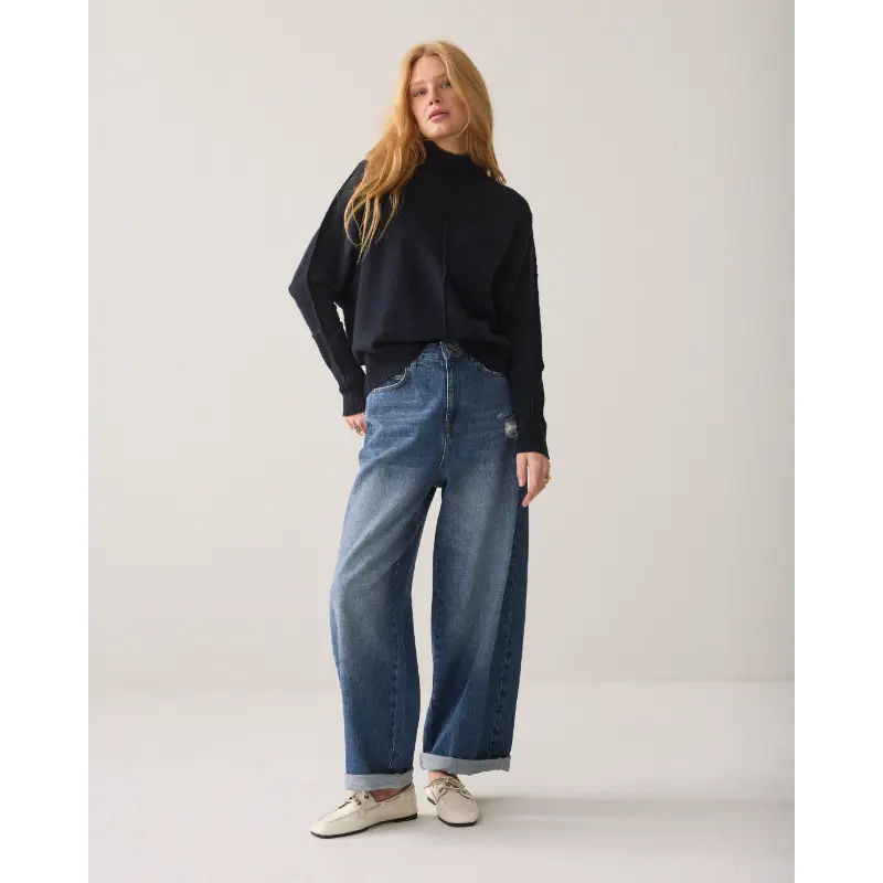 Summum-_fall-2026_495_7s8043-70088_3 Summum Sweater 7S8043-70088 Donkerblauw (Marine) 495 Midnight Blu