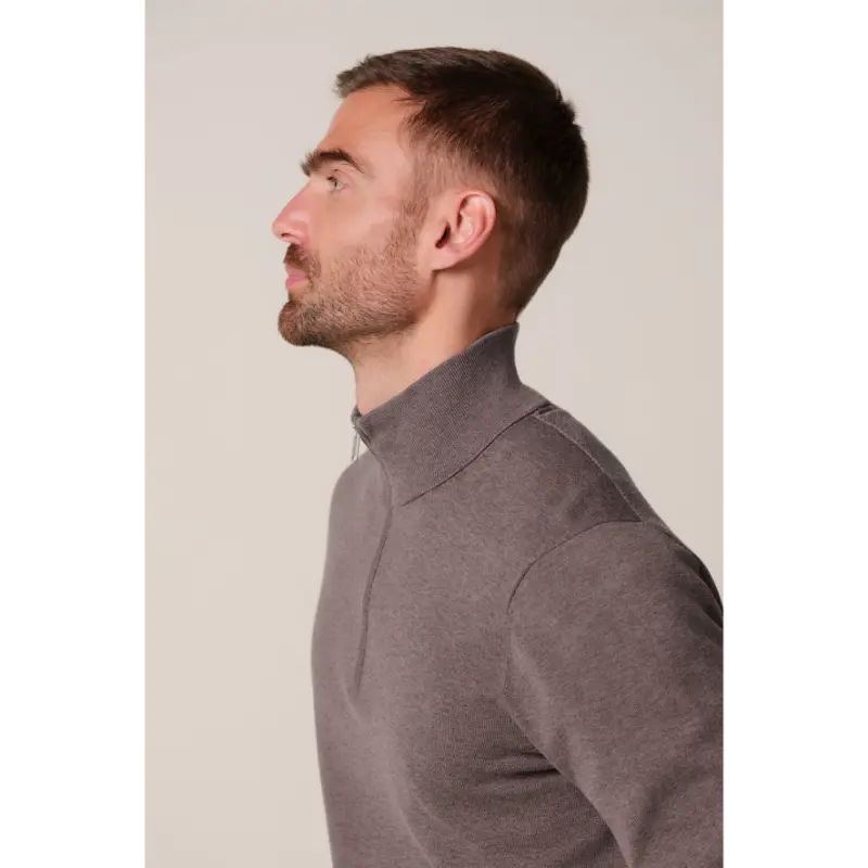 ppxj30002d Aubergine3 Profuomo Halfzip Trui PPXJ30002D Aubergine S