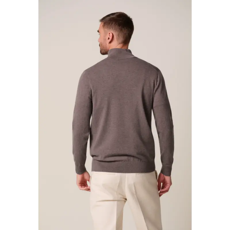 ppxj30002d Aubergine4 Profuomo Halfzip Trui PPXJ30002D Aubergine S