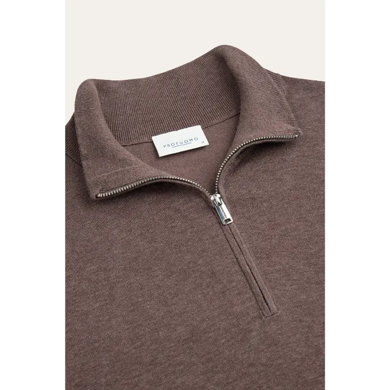 ppxj30002d Aubergine5 Profuomo Halfzip Trui PPXJ30002D Aubergine S