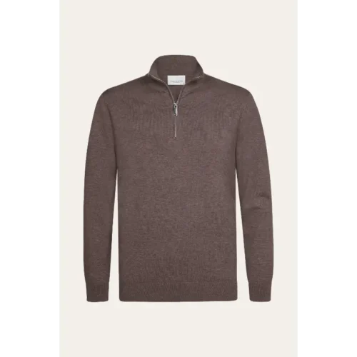 ppxj30002d Aubergine6 Profuomo Halfzip Trui PPXJ30002D Aubergine S