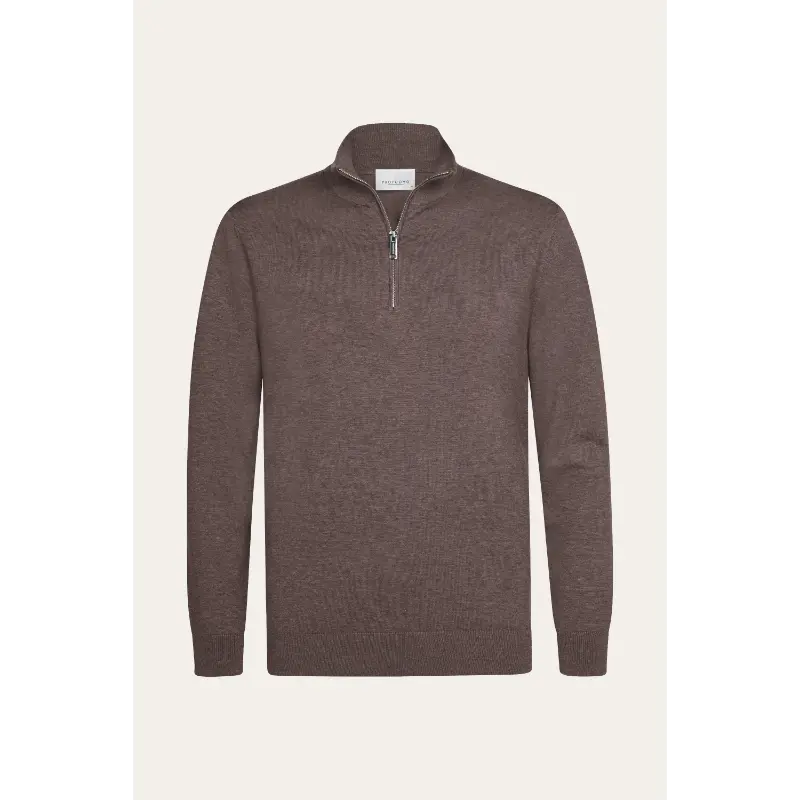 ppxj30002d Aubergine6 Profuomo Halfzip Trui PPXJ30002D Aubergine S
