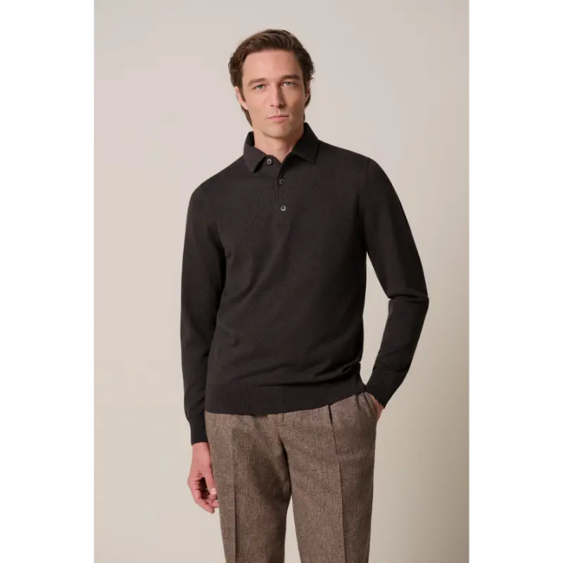 ppxj30003e h2 bruin1 Profuomo Trui PPXJ30003E Bruin H2