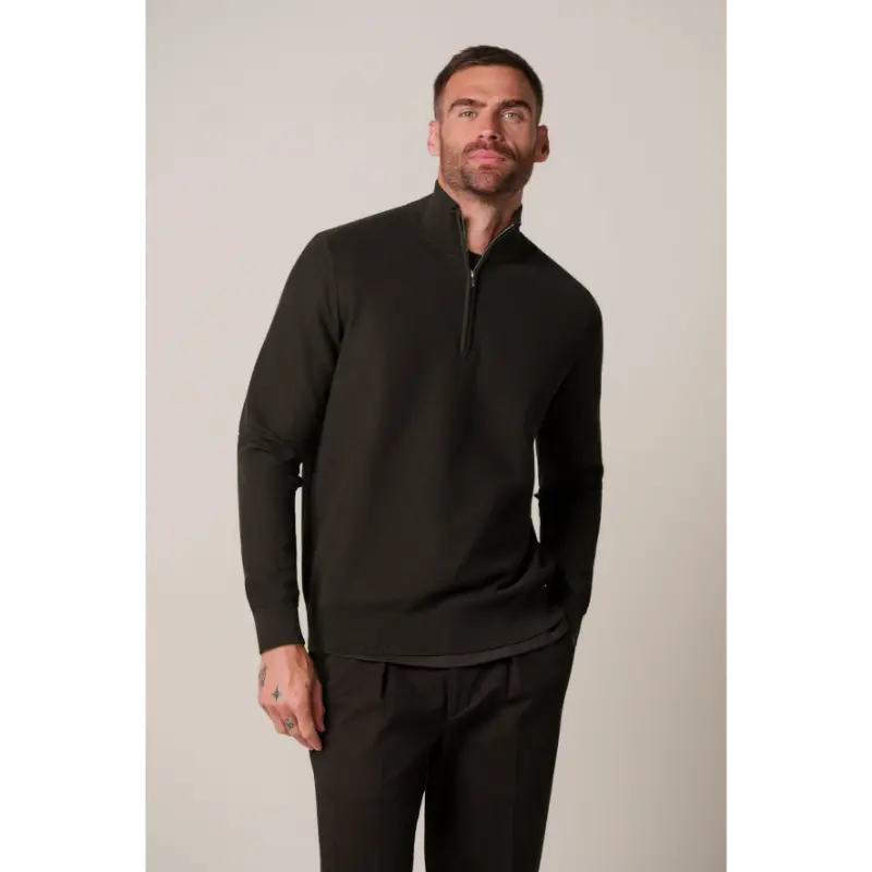 ppxj30063d h21 Profuomo Halfzip Trui PPXJ30063D Bruin H2
