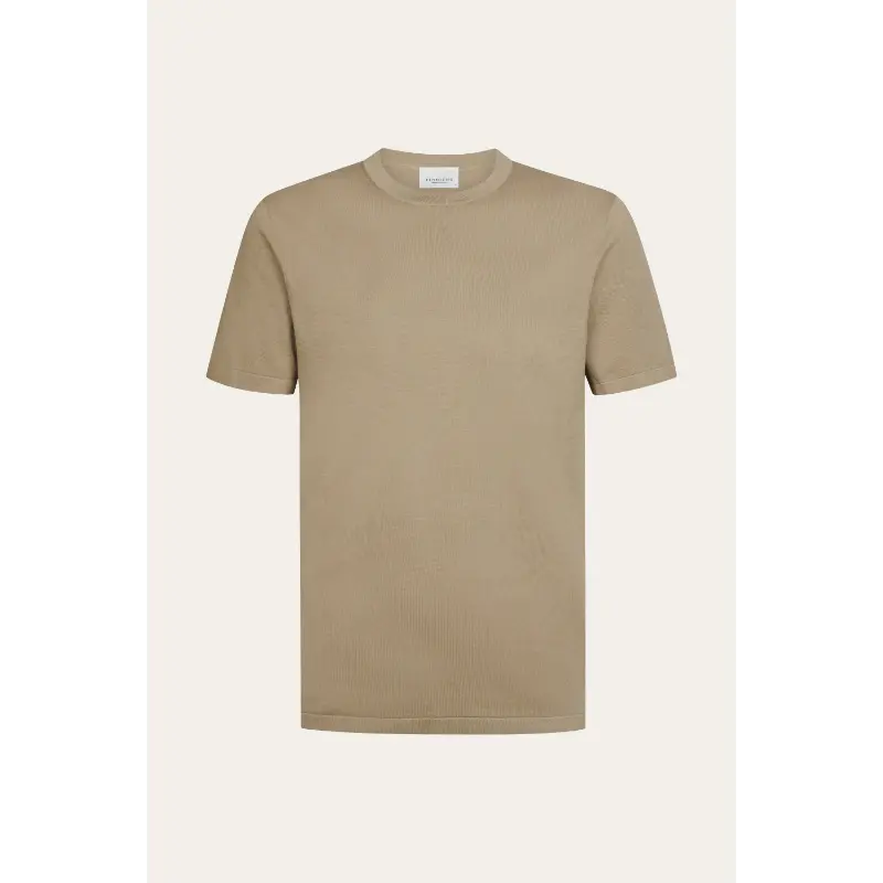 ppxt30005e beige8 Profuomo T-shirt Heren PPXT30005E Beige